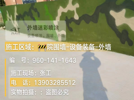南充 迷彩漆喷涂价格（按平方米计费）